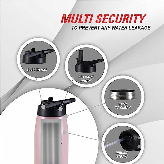 BALTRA Modish Thermosteel Hot and Cold Water Bottle Stainless Steel Sports Vacuum Flask 900ml BALTRA Modish Thermosteel Hot and Cold Water Bottle Stainless Steel Sports Vacuum Flask 900ml